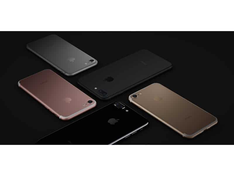 iPhone 7 : gris noir rose or